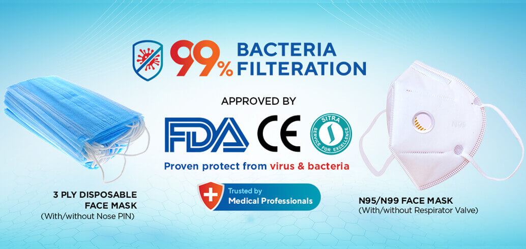 99% Bacteria Filteration